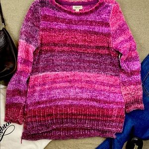 Style & Co oversized Chenille Multicolor Sweater